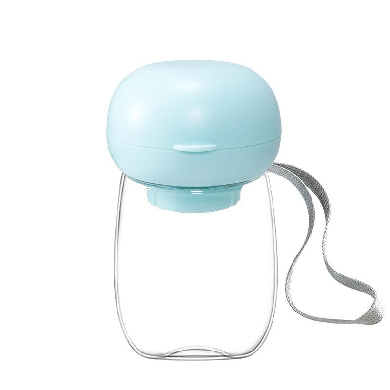 Portable Pet Water Bottle Outdoor Travel Drinking Cup Feeding Bowl With Lanyard For Small Medium Cats Dogs Pet Supplies High Temperature Resistance