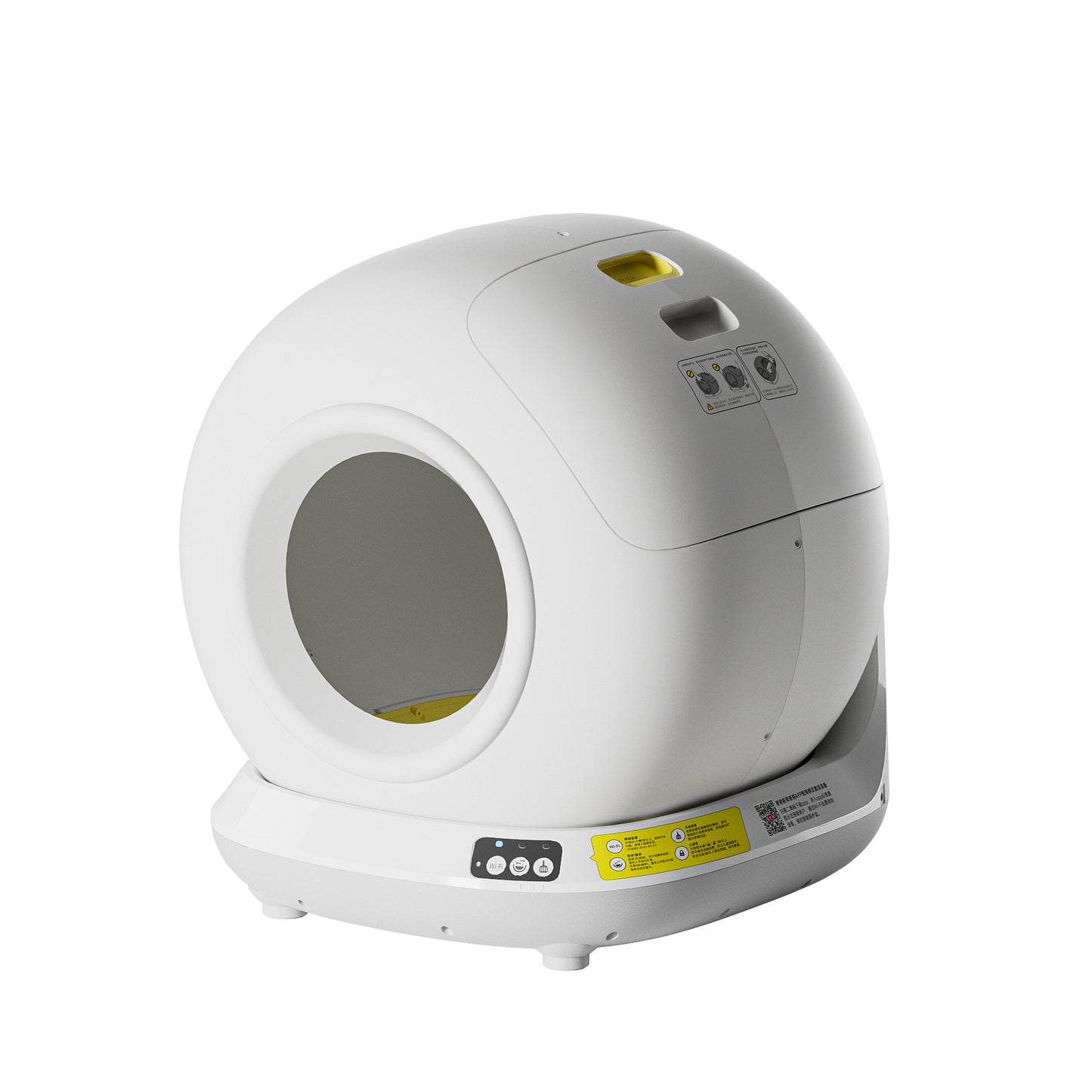 Fully Enclosed Automatic Self-cleaning Cat Litter Box With Extra-large Tray To Prevent Litter Tracking