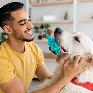 Dog Chew Toy For Large Dogs, Rubber Bone Dog Toys For Aggressive Chewers Large Breed, Teething Chew Toys Medium Dogs, Interactive Dental Health Aid, Supports Healthy Chewing Behavior